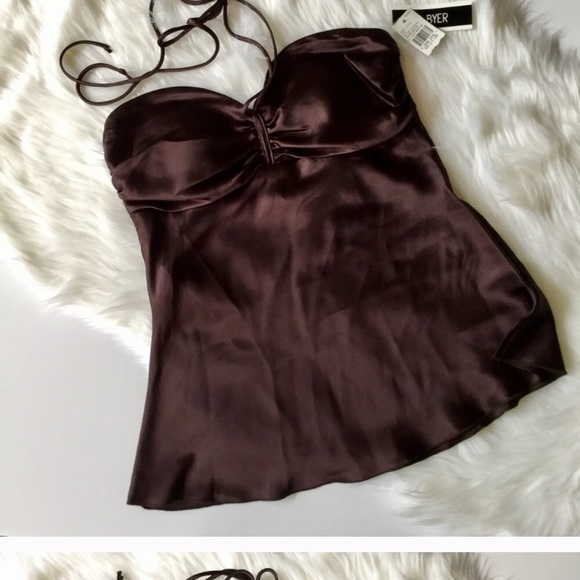 A. Byer Tops - NWT - A. Byer, brown halter style camisole!